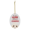 White Cockapoo Dog Christmas Ornament 2025 - Its Not A