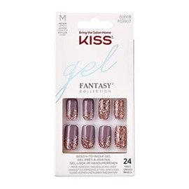 Kiss Gel Fantasy Nails - Rush Hour C, 1 pack (1 x 24 pieces), assorted colors