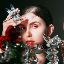 H&D HYALINE & DORA Crystal Dragonfly Figurine, Glass Animal Ornament, Collectibles, Home Decor