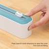 Plastic Wrap Dispenser with Cutter PP Material Adjustable Size for