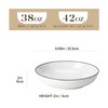 MALACASA 8.85" Large Pasta Bowls, 42 OZ White Salad Bowls
