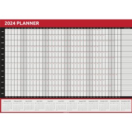 Wall Planner 2024 A3 Year Calendar Size (42 X 29.7cm) Academic Home Office Planning