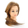Domary Mannequin Head Hairstyling Training Head with Hair Large Volume