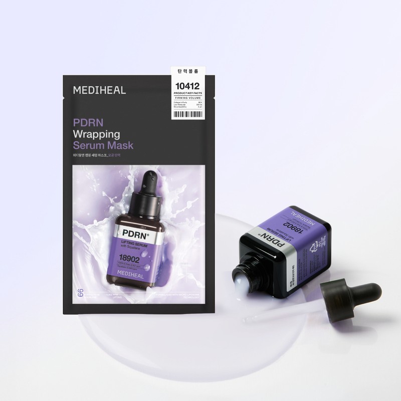 Mediheal Wrapping Serum Mask PDRN, 10 Sheets, 1 Pack