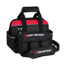 ARCCAPTAIN Tool Bag Large 13-inch Tool Bags for Men Tool Organizer for Electrician Craftsman Welding Tool Storage Bag Heavy Duty with Wide Mouth and Waterproof
