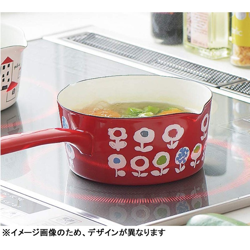 Tamahashi Milk Pan, Enamel, 5.9 inches (15 cm), IH and