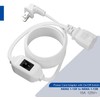 [6-Feet] On Off Switch Extension Cord, Right Angle 2-Prong Polarized