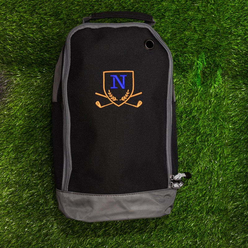 Always Looking Good Golf Shoe Bag with Monogrammed Embroidery Initial