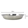 Waikhomes Stainless Steel Dinner Serving Plates, Small Round Salad Plate,