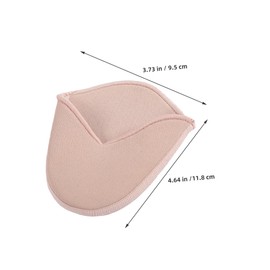 FRCOLOR Ballet Toe Pouches Ultrasoft Slip Forefoot for Dancers Comfortable Toe Protection Cover Breathable Durable Design for Khaki