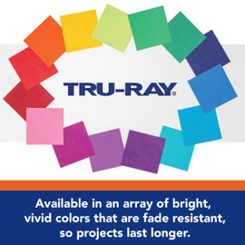 Tru-Ray Heavyweight Construction Paper, Holiday Green, 9" x 12", 50 Sheets