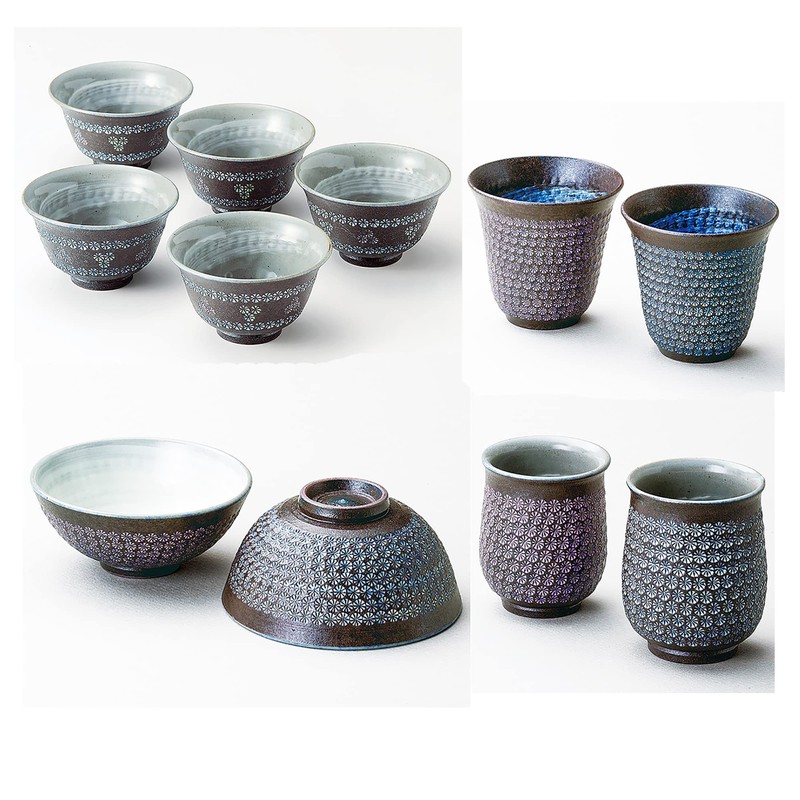 清水焼 敏也 Kilns, Deepwater Mishima, if Tea Bowl Pairs m54656400 