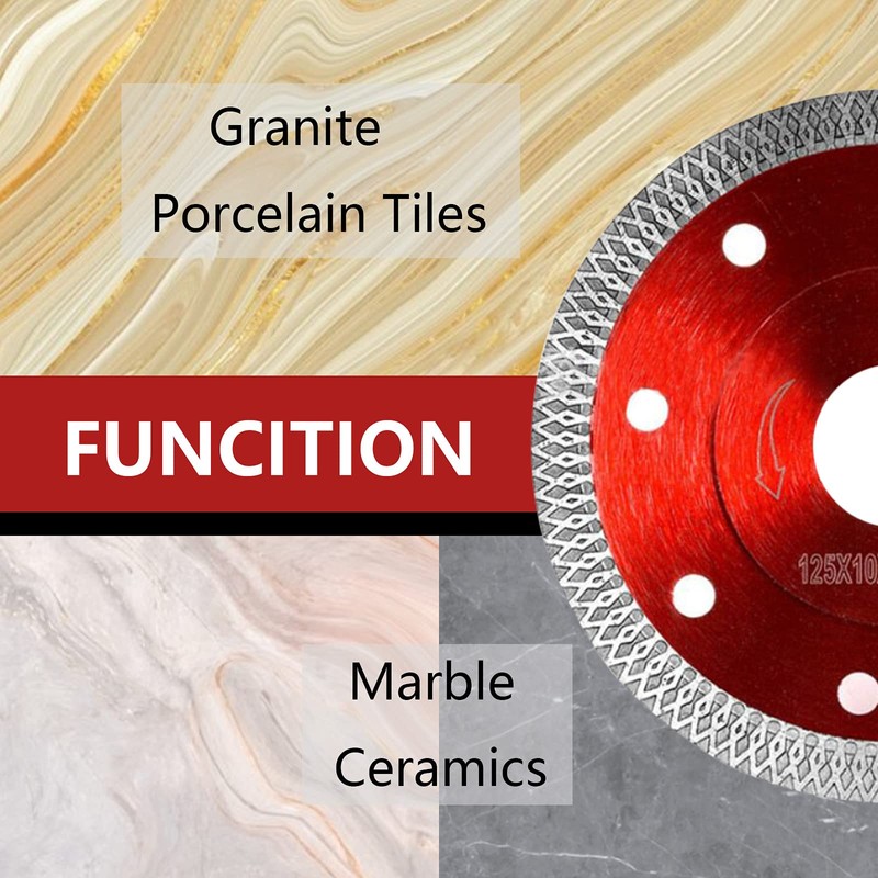 2Pcs 125mm Diamond Cutting Discs for Angle Grinde Super Thin