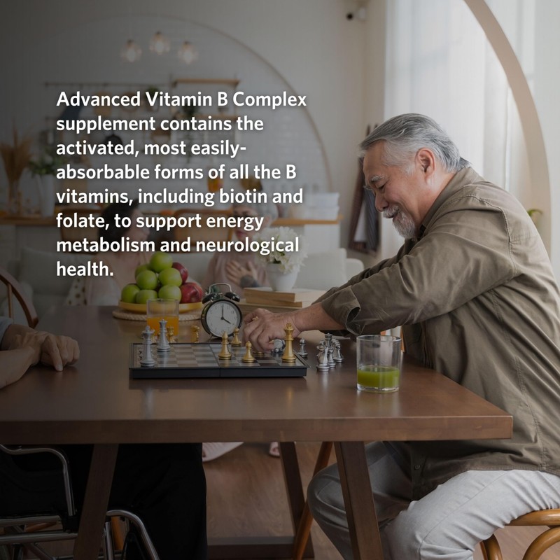 Advanced B Complex. 60 Vegetarian Capsules. Pack of 1. 60