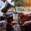 450ml 750ml Cup Set Ultralight Titanium Cup Hanging Pot Set