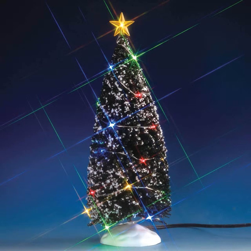 Lemax 74263 immergrüner Weihnachtsbaum mit 24 Lichtern, batteriebetrieben (4,5 V)