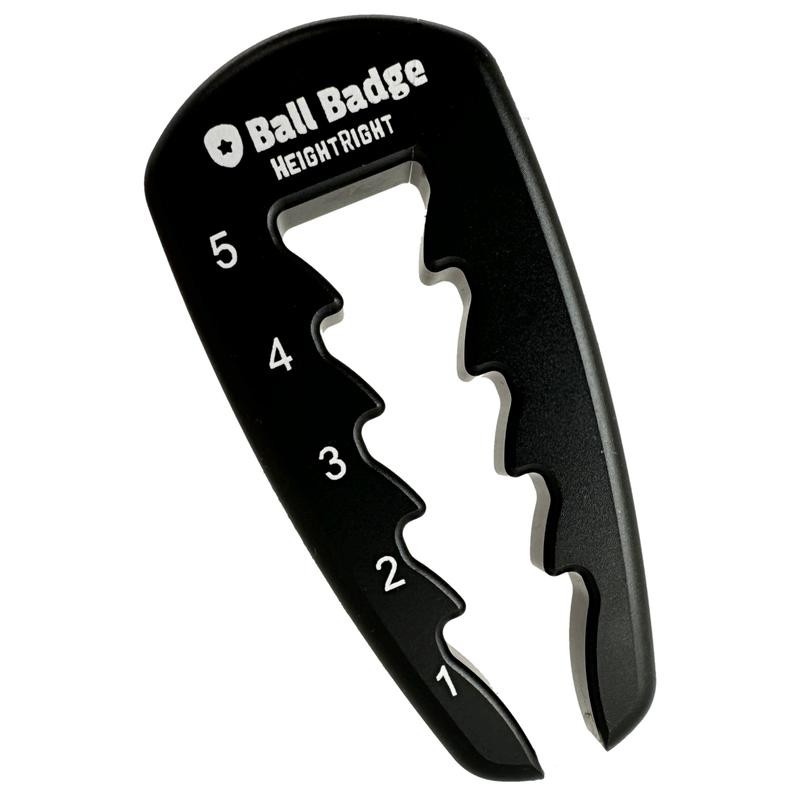 Ball Badge HeightRight Adjustable Golf Tee Height Tool – Precision