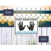 Sign Crush 'Don't Spread Germs, Wash Your Hands' Heavy Duty