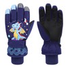 QKURT Children's Ski Gloves, Warm Winter Snow Gloves for Children,