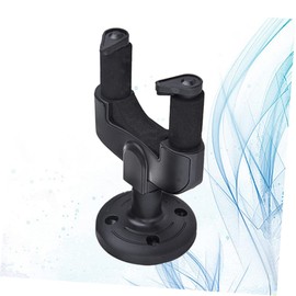 Operitacx Detachable Wall Guitar Hangers with Auto Lock Easy Mounting and Scratch Design Black