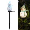 Snowman LED Lamp Landscape Garden Solar Lawn Christmas Cartoon Decorative