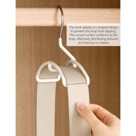 HARWAVE 4 Pack Bag Hangers, Purse Hangers for Closet, Hooks for Organizer and Hanging Bags Handbags Belts