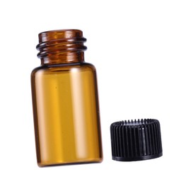 Ipetboom 9pc Mini Vial Bottles for Essential Oils Colognes and Chemistry Chemicals Bottles with Lid Travel Container