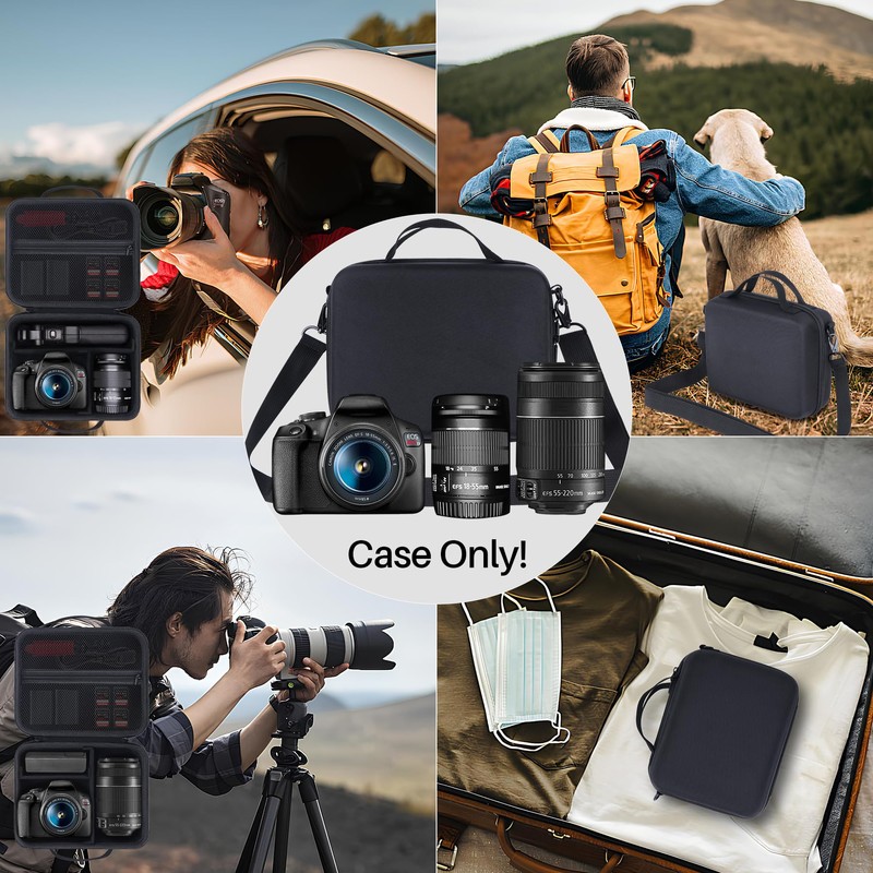 Lebakort Hard Carry Case Compatibie with Canon EOS 2000D /