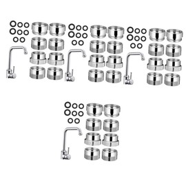 Operitacx 4sets 8pcs Faucet Adapter Kit Durable Faucet to Hose Adapters Easy Installation for Portable Dishwashers for Kitchen Bathroom and Garden Use 8pcs*4