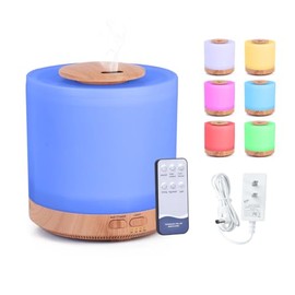 WEHOGAR 1600ML Difusor de Aceites Esenciales Grande, Difusor de Aromas con 7 Colores LED, Humidificador Ultrasnico Apagado Automtico con Control...   