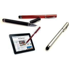 Tek Styz PRO Custom Stylus + Writing Pen with Ink for Bose Noise Cancelling Headphones 700! [3 Pack - Silver Red Black]