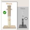 Made4Pets Cat Scratching Post 33", Tall Scratching Posts for Indoor