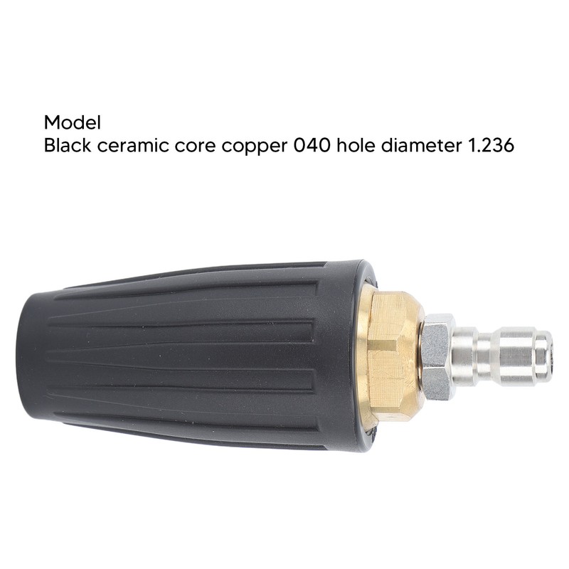 3000PSI Pressure Washer Rotating Turbo Nozzle Quick Connect 360 Degree