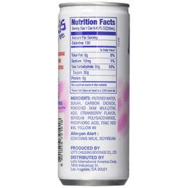 LOTTE Milkis Strawberry Soda Beverage, 8.5 Fluid Ounce (Pack of 6)