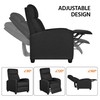 Yaheetech Home Theater Seating Fabric Recliner Chair Modern Single Living