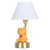 1: 12 Scale Dollhouse Bear Table Decor Realistic LED Lamp