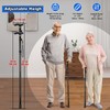 MFE Folding Cane, Portable 5-Level Adjustable Height Walking Stick with
