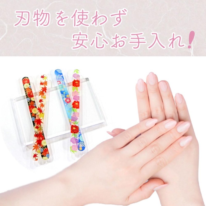 チェコ製ガラス爪やすり ～和～ 菊(Kiku) 1個入