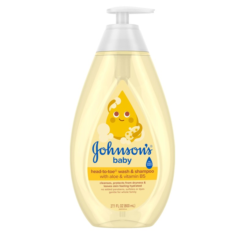 Johnson's Head-To-Toe Gentle Tear- Free Baby Wash & Shampoo for
