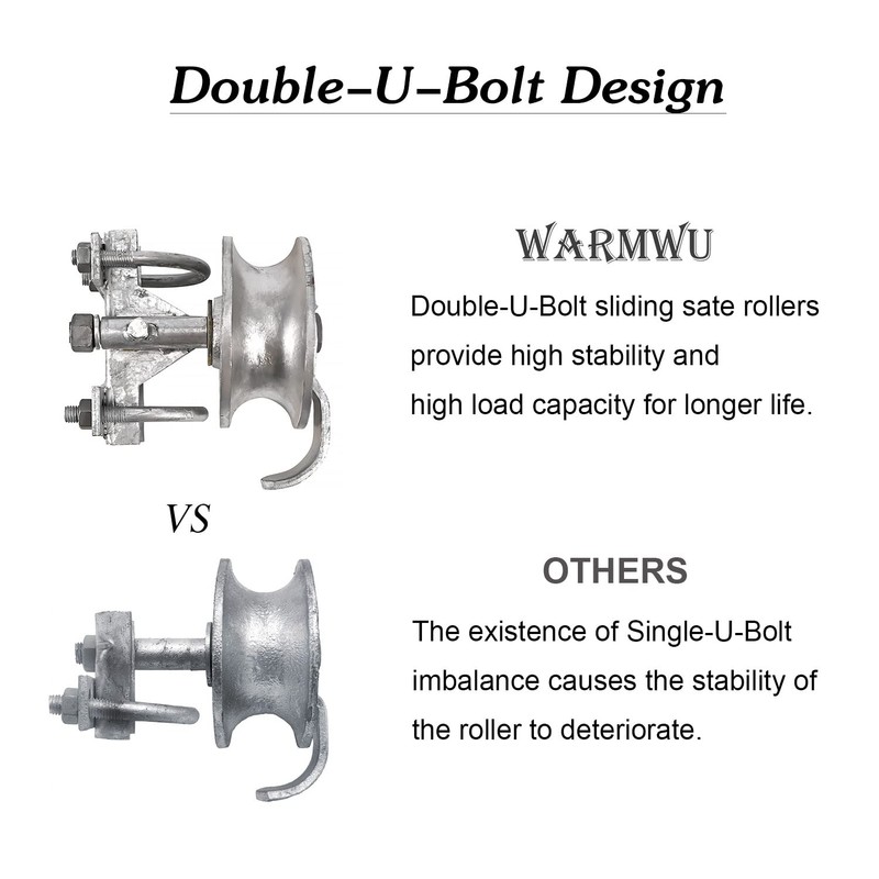 Chain Link Rolling Gate Track Sliding Gate Rollers Galvanized Steel