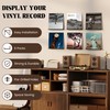 RICHFOCUS Vinyl Wall Mount, 6 Pack Solid Wood Vinyl Record