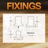 Medium Nylon Plastic Sign locators - Stand-Off Fixings (Pack of