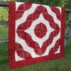 Squiggles Curvy Log Cabin Quilt Pattern, by Cut Loose Press
