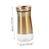 STOBAZA 2Pcs Seasoning Visible Bottles Kitchen Spice Jars Easy to