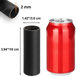 Tosnail 160 Pack Black Cardboard Tubes, Ultra Thick Craft Tubes, Empty Toilet Paper Towel Rolls Bulk for Crafts