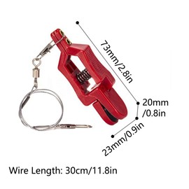 4 Pack Fishing Weights Clips with Steel Wire Fishing Accessories for Outrigger, Downrigger, Bait, Beads, Circuit Boards and Trolling Fishing Snap Downrigger Release Clip