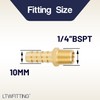 LTWFITTING Brass Fittings Connection 1/4 Inch Male Thread R x