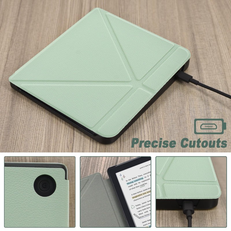 DMLuna Origami 2-Way Stand Case for Kobo Libra Colour (Model:N428,