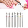Diamond Nail Drill Bit Set, 11PCS Professionsal Cuticle Nail Drill
