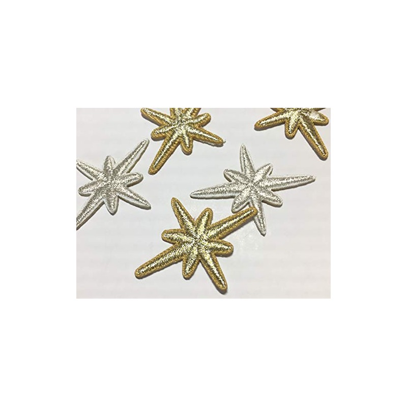 and.A Patch Iron Mini Flower Star Set of 10 Iron